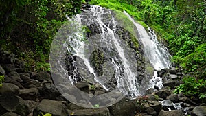 Beautiful tropical Mimbalut Falls. Philippines, Mindanao.