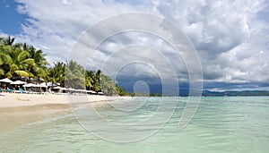 Beautiful tropical scenery of Boracay