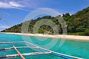 Beautiful tropical scenery of Boracay