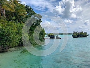 Beautiful tropical seascape in derawan archipelago