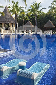 Beautiful tropical swimming pool