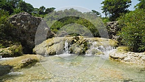 Beautiful tropical waterfall. Philippines, Luzon