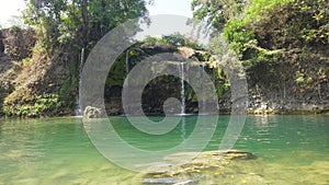 Beautiful tropical waterfall. Philippines, Luzon