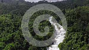 Beautiful tropical waterfall. Philippines, Mindanao.