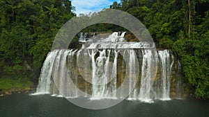 Beautiful tropical waterfall. Philippines, Mindanao.