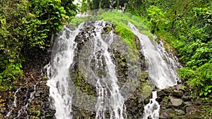 Beautiful tropical waterfall. Philippines, Mindanao.