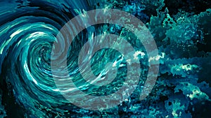 Beautiful tsunami waves.