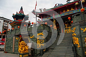 Tua Pek Kong Chinese Temple. Bintulu city, Borneo, Sarawak, Malaysia