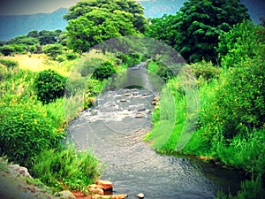 Beautiful Tubatse river in South Africa