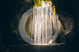 Beautiful Tukad Cepung Waterfall in Bali