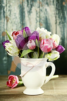 Beautiful tulips bouquet