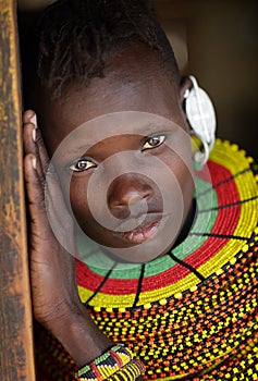 Beautiful Turkana woman Loyangalani, Kenya.