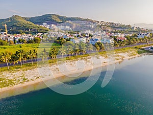 Beautiful, turquoise Paragon Beach, Nha Trang Vietnam photo