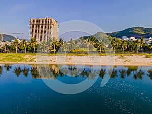 Beautiful, turquoise Paragon Beach, Nha Trang Vietnam photo