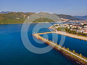 Beautiful, turquoise Paragon Beach, Nha Trang Vietnam photo