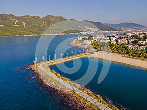 Beautiful, turquoise Paragon Beach, Nha Trang Vietnam photo