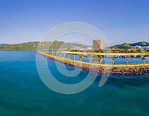 Beautiful, turquoise Paragon Beach, Nha Trang Vietnam photo