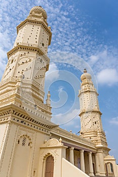 Beautiful twin tower mosque in Srirangapatna, Karnataka, India