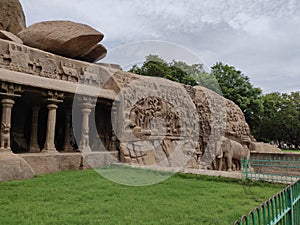 Beautiful unesco world heritage sites in Mahabalipuram