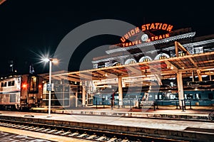 Beautiful Union Station of Denver Colorado .