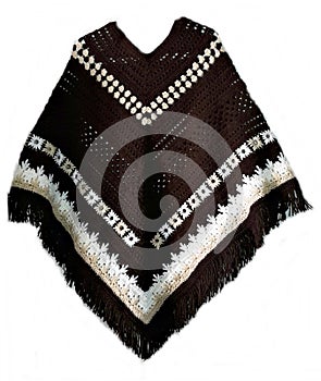 Beautiful unique hand-crocheted poncho.