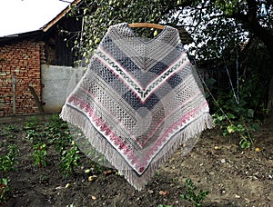 Beautiful unique hand-crocheted poncho.