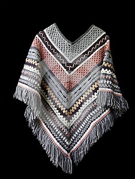 Beautiful unique hand-crocheted poncho.