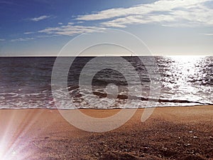 Beautiful unset and sea view