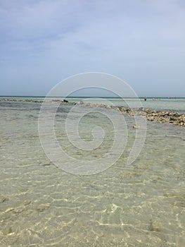 The beautiful unspoilt beach of Fuwairit, Qatar