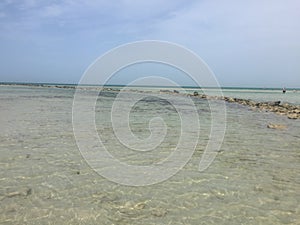 The beautiful unspoilt beach of Fuwairit, Qatar