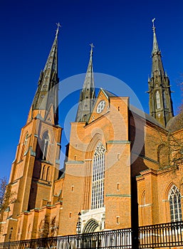 Beautiful Uppsala cathedral in sweden