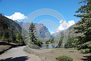 Beautiful valley in Nepal photo