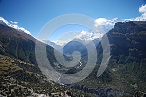 Beautiful valley in Nepal photo