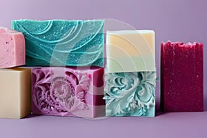 Beautiful variety of luxury handmade soaps, different scents