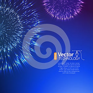 Beautiful Vector Fireworks