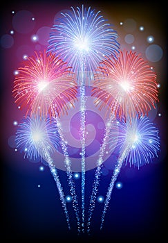 Beautiful Vector Fireworks