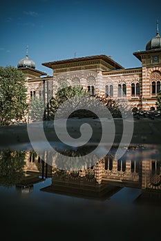 Beautiful vertical shot of the Brcko city hall