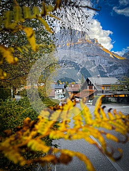 Beautiful vertical view of The Eiger, Switzerland