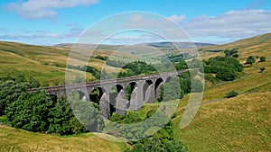 Beautiful viaduct in the Yorkshire Sales National Park - travel photography