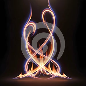 Beautiful vibrant swirls against a dramatic background