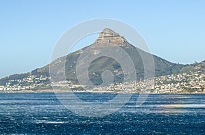 Beautiful view of the affluent towns of Camps Bay and Clifton Beach, both parts of Cape Town photo