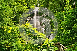 Beautiful view of Amicalola waterfalls in Georgia