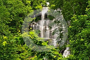 Beautiful view of Amicalola waterfalls in Georgia