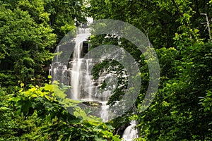 Beautiful view of Amicalola waterfalls in Georgia