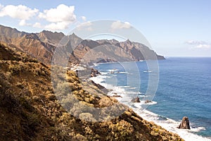 A beautiful view of the Anaga Mountains. Tenerife, Canary Islands, Spain