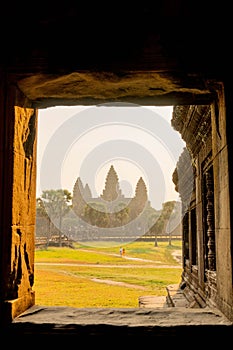 beautiful view of angkor wat