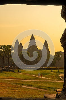 beautiful view of angkor wat