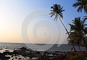 A beautiful view of Anjuna beach in Goa