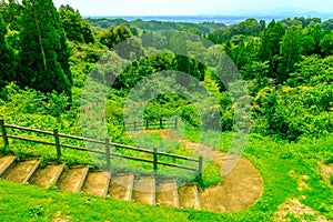 Beautiful view from around kikuchi castle