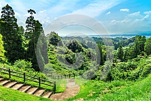 Beautiful view from around kikuchi castle